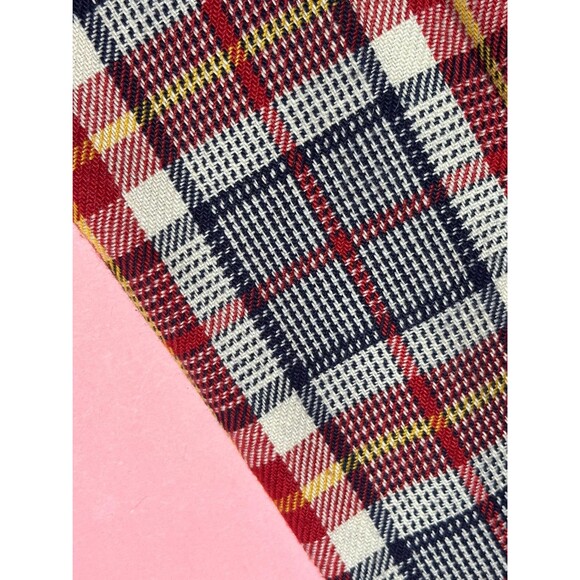 1970s Navy, Red, White and Yellow PLAID FLARED Trouser Pants. As Is - Picture 7 of 7